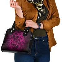 Aotearoa Maori Hei Tiki Shoulder Handbag Mawhero Kowhaiwhai Puhoro Motif LT9 - Polynesian Pride
