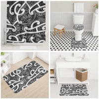Aotearoa Maori Kowhaiwhai Bathroom Set Kiwikiwi Puhoro and Patiki LT9 - Polynesian Pride