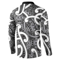 Aotearoa Maori Kowhaiwhai Button Sweatshirt Kiwikiwi Puhoro and Patiki LT9 - Polynesian Pride