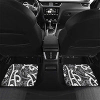 Aotearoa Maori Kowhaiwhai Car Mats Kiwikiwi Puhoro and Patiki LT9 Set 2pcs - Back Grey - Polynesian Pride