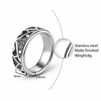 Aotearoa Maori Kowhaiwhai Classic Ring Kiwikiwi Puhoro and Patiki LT9 - Polynesian Pride