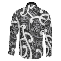 Aotearoa Maori Kowhaiwhai Family Matching Mermaid Dress and Hawaiian Shirt Kiwikiwi Puhoro and Patiki