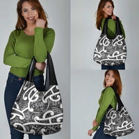 Aotearoa Maori Kowhaiwhai Grocery Bag Kiwikiwi Puhoro and Patiki LT9 - Polynesian Pride
