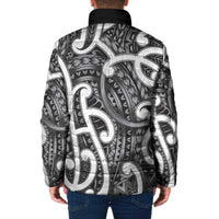 Aotearoa Maori Kowhaiwhai Padded Jacket Kiwikiwi Puhoro and Patiki LT9 - Polynesian Pride