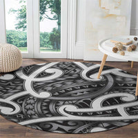 Aotearoa Maori Kowhaiwhai Round Carpet Kiwikiwi Puhoro and Patiki LT9 - Polynesian Pride