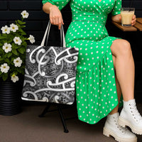 Aotearoa Maori Kowhaiwhai Tote Bag Kiwikiwi Puhoro and Patiki LT9 - Polynesian Pride