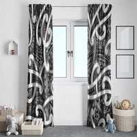 Aotearoa Maori Kowhaiwhai Window Curtain Kiwikiwi Puhoro and Patiki LT9 - Polynesian Pride