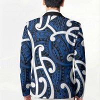 Aotearoa Maori Kowhaiwhai Blazer Kikorangi Puhoro and Patiki LT9 - Polynesian Pride
