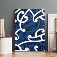 Aotearoa Maori Kowhaiwhai Canvas Wall Art Kikorangi Puhoro and Patiki LT9 - Polynesian Pride