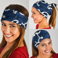 Aotearoa Maori Kowhaiwhai Neck Gaiter Kikorangi Puhoro and Patiki LT9 - Polynesian Pride