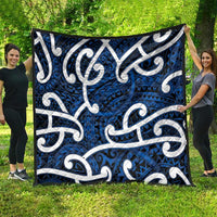 Aotearoa Maori Kowhaiwhai Quilt Kikorangi Puhoro and Patiki LT9 - Polynesian Pride