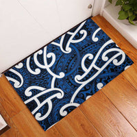 Aotearoa Maori Kowhaiwhai Rubber Doormat Kikorangi Puhoro and Patiki LT9 - Polynesian Pride