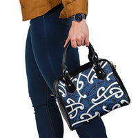 Aotearoa Maori Kowhaiwhai Shoulder Handbag Kikorangi Puhoro and Patiki LT9 - Polynesian Pride