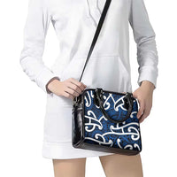 Aotearoa Maori Kowhaiwhai Shoulder Handbag Kikorangi Puhoro and Patiki LT9 - Polynesian Pride
