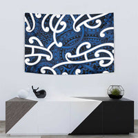 Aotearoa Maori Kowhaiwhai Tapestry Kikorangi Puhoro and Patiki LT9 - Polynesian Pride