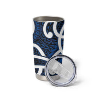 Aotearoa Maori Kowhaiwhai Tumbler Cup Kikorangi Puhoro and Patiki LT9 - Polynesian Pride
