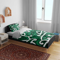 Aotearoa Maori Kowhaiwhai Bedding Set Kakariki Puhoro and Patiki LT9 - Polynesian Pride
