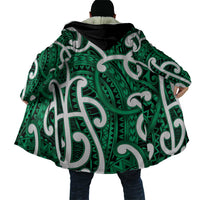 Aotearoa Maori Kowhaiwhai Cloak Kakariki Puhoro and Patiki LT9 - Polynesian Pride