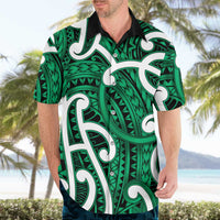 Aotearoa Maori Kowhaiwhai Hawaiian Shirt Kakariki Puhoro and Patiki LT9 - Polynesian Pride