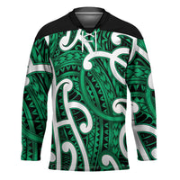 Aotearoa Maori Kowhaiwhai Hockey Jersey Kakariki Puhoro and Patiki LT9 Unisex Green - Polynesian Pride