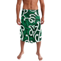 Aotearoa Maori Kowhaiwhai Lavalava Kakariki Puhoro and Patiki LT9 Green - Polynesian Pride