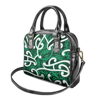 Aotearoa Maori Kowhaiwhai Shoulder Handbag Kakariki Puhoro and Patiki LT9 - Polynesian Pride