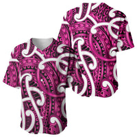 Aotearoa Maori Kowhaiwhai Baseball Jersey Mawhero Puhoro and Patiki LT9 - Polynesian Pride