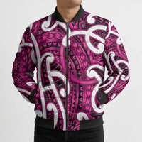 Aotearoa Maori Kowhaiwhai Bomber Puffer Jacket Mawhero Puhoro and Patiki LT9 - Polynesian Pride