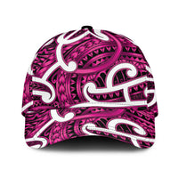 Aotearoa Maori Kowhaiwhai Classic Cap Mawhero Puhoro and Patiki LT9 Universal Fit Pink - Polynesian Pride