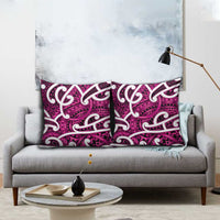 Aotearoa Maori Kowhaiwhai Pillow Cover Mawhero Puhoro and Patiki LT9 - Polynesian Pride