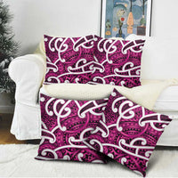 Aotearoa Maori Kowhaiwhai Pillow Cover Mawhero Puhoro and Patiki LT9 - Polynesian Pride