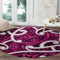 Aotearoa Maori Kowhaiwhai Round Carpet Mawhero Puhoro and Patiki LT9 - Polynesian Pride