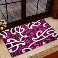 Aotearoa Maori Kowhaiwhai Rubber Doormat Mawhero Puhoro and Patiki LT9 - Polynesian Pride