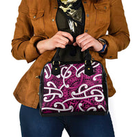 Aotearoa Maori Kowhaiwhai Shoulder Handbag Mawhero Puhoro and Patiki LT9 - Polynesian Pride
