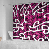 Aotearoa Maori Kowhaiwhai Shower Curtain Mawhero Puhoro and Patiki LT9 - Polynesian Pride