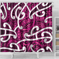 Aotearoa Maori Kowhaiwhai Shower Curtain Mawhero Puhoro and Patiki LT9 - Polynesian Pride