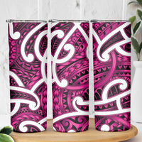Aotearoa Maori Kowhaiwhai Skinny Tumbler Mawhero Puhoro and Patiki