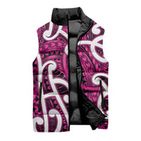 Aotearoa Maori Kowhaiwhai Sleeveless Puffer Jacket Mawhero Puhoro and Patiki LT9 - Polynesian Pride