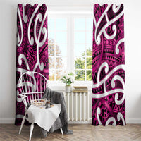 Aotearoa Maori Kowhaiwhai Window Curtain Mawhero Puhoro and Patiki LT9 - Polynesian Pride