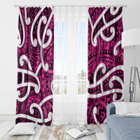Aotearoa Maori Kowhaiwhai Window Curtain Mawhero Puhoro and Patiki LT9 - Polynesian Pride