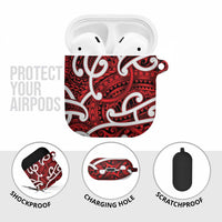 Aotearoa Maori Kowhaiwhai AirPods Case Whero Puhoro and Patiki LT9 - Polynesian Pride