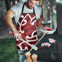 Aotearoa Maori Kowhaiwhai Apron Whero Puhoro and Patiki LT9 - Polynesian Pride