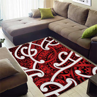 Aotearoa Maori Kowhaiwhai Area Rug Whero Puhoro and Patiki LT9 - Polynesian Pride