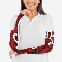 Aotearoa Maori Kowhaiwhai Arm Sleeves Whero Puhoro and Patiki LT9 - Polynesian Pride