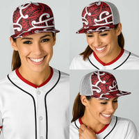 Aotearoa Maori Kowhaiwhai Baseball Net Cap Whero Puhoro and Patiki LT9 - Polynesian Pride