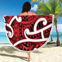 Aotearoa Maori Kowhaiwhai Beach Blanket Whero Puhoro and Patiki LT9 - Polynesian Pride