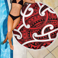 Aotearoa Maori Kowhaiwhai Beach Blanket Whero Puhoro and Patiki LT9 - Polynesian Pride