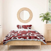 Aotearoa Maori Kowhaiwhai Bedding Set Whero Puhoro and Patiki LT9 - Polynesian Pride