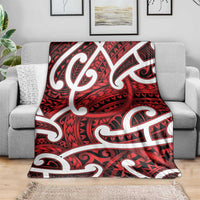 Aotearoa Maori Kowhaiwhai Blanket Whero Puhoro and Patiki LT9 - Polynesian Pride