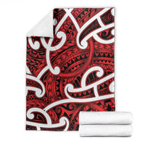 Aotearoa Maori Kowhaiwhai Blanket Whero Puhoro and Patiki LT9 - Polynesian Pride